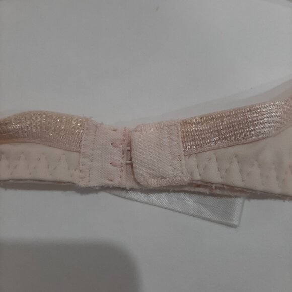 Vintage coquette fairycore satin crochet lace LA Senza bra - Picture 12 of 16